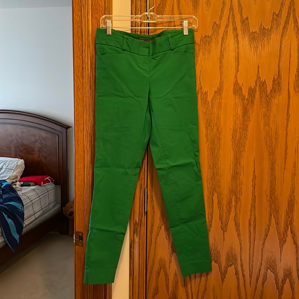 Emerald green pencil pants